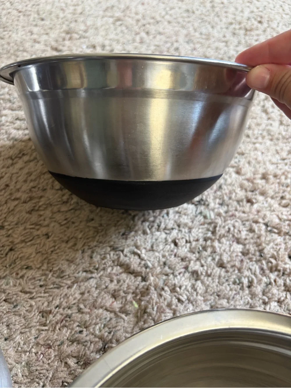 Stainless Steel Mixing Bowl Set - Silver